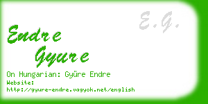 endre gyure business card