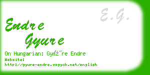 endre gyure business card